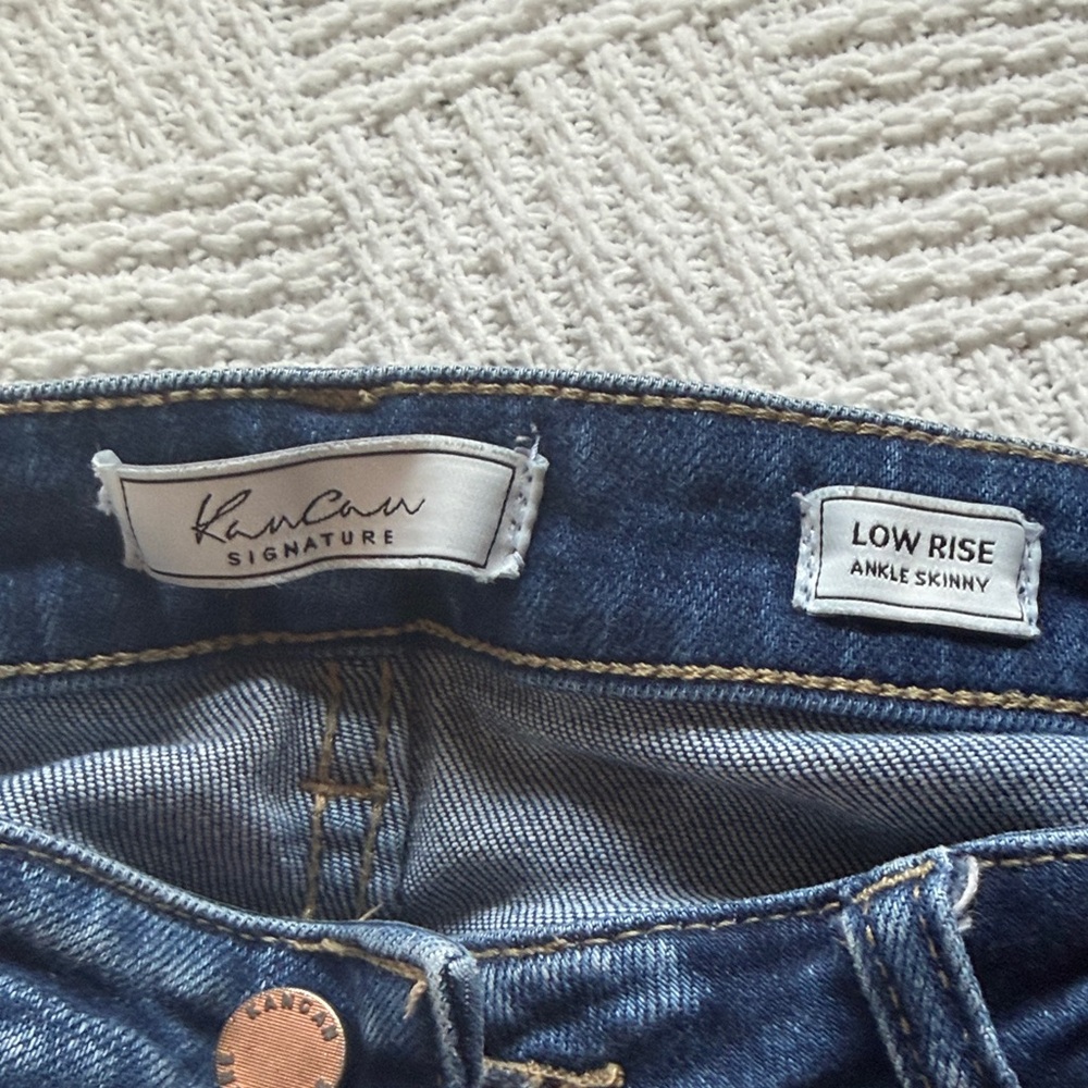 Kancan Dark Blue Skinny Jeans - Picture 2 of 5